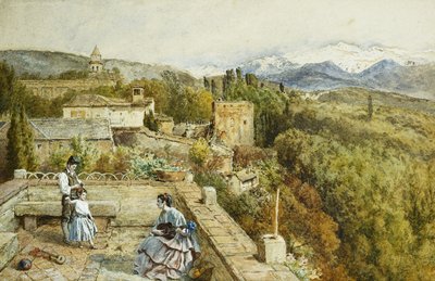 Sierra Nevada från Alhambra, av Myles Birket Foster