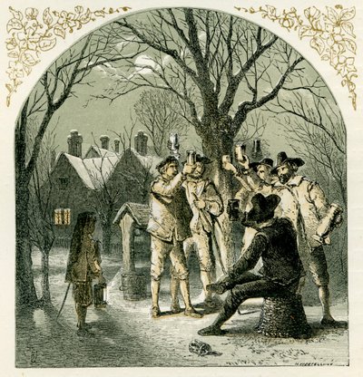 Wassailing fruktträd av Myles Birket Foster