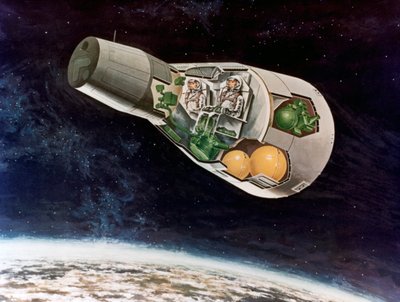 En NASA Lunar Module, c1970-talet. av NASA Images