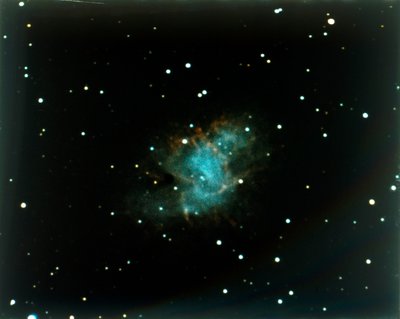 Krabbnebulosan i stjärnbilden Oxen. av NASA Images