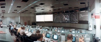 Mission Operations Control Room i Mission Control Centre, Houston, Texas, USA, 1971.ston, 1971. av NASA Images