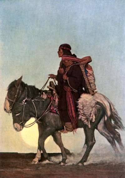 "On the October Trail", tidigt 1900-tal. av NC Wyeth
