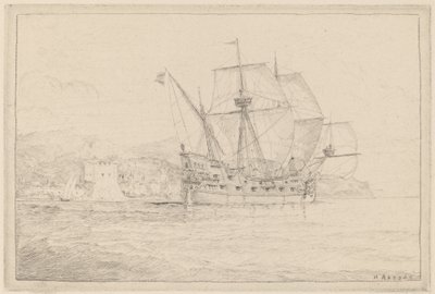 Fartyg under segel. av N. Artsay