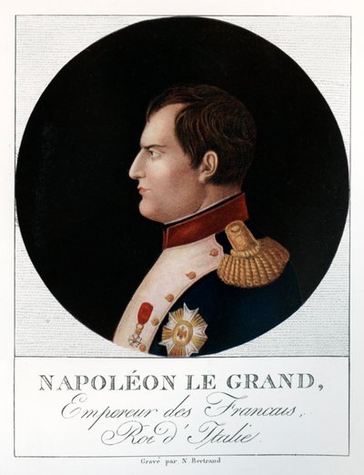 Kejsar Napoleon Bonaparte, 1769-1821, 1912. av N. Bertrand
