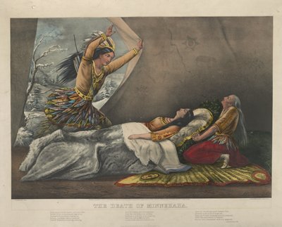 Minnehahas död 1867 av Nathaniel Currier