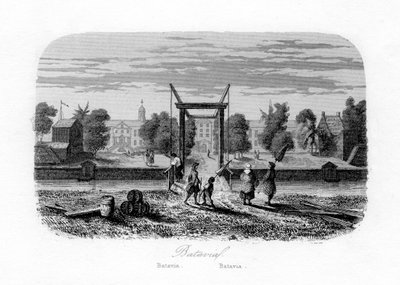 Batavia Jakarta, Indonesien, c1840. av N. Remond