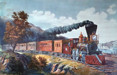 American Express tåg av Currier and Ives