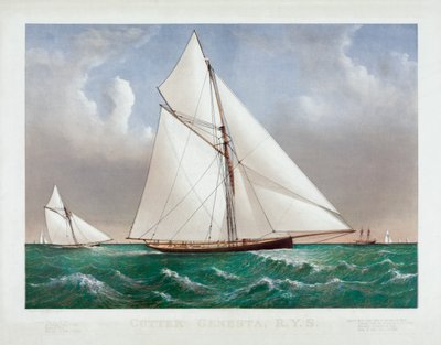 The Cutter Genesta av Currier & Ives av Currier and Ives