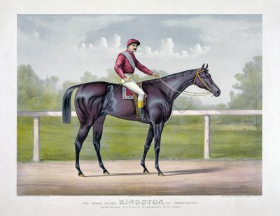 The Grand Racer Kingston av Spendthrift av Currier & Ives av Currier and Ives