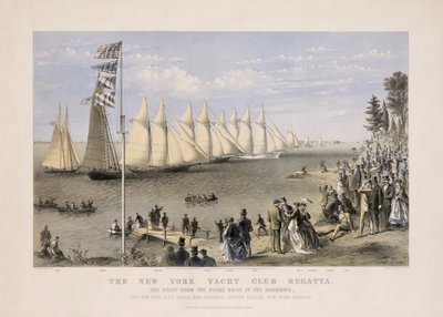 New York Yacht Club Regatta av Currier and Ives