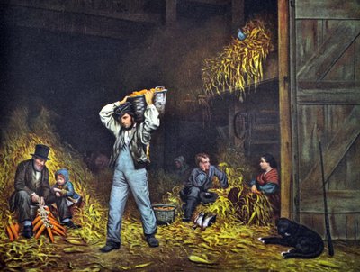 Currier & Ives Illustration 1800-talet. Skalning av N. and Ives, J.M. Currier