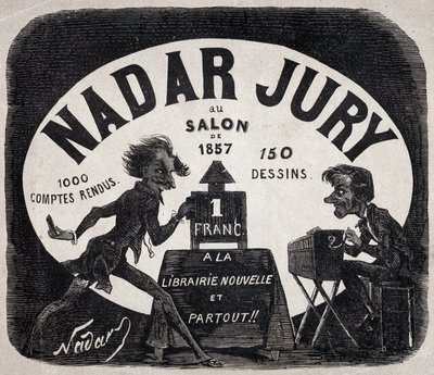 Albumet "Nadar-juryn vid 1857 års salong". av Nadar