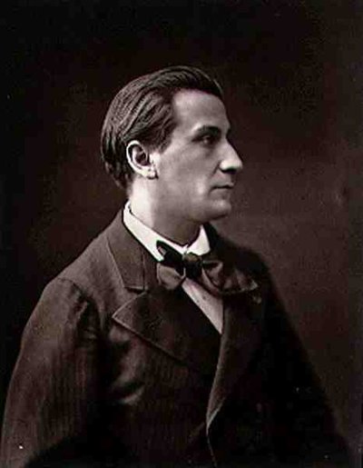Francois Coppee (1842-1908), från "Galerie Contemporaine", ca 1874-78 (svart/vitt foto) av Nadar