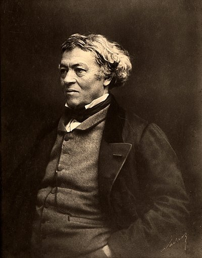 Porträtt av den franske målaren Jean Baptiste Camille Corot av Nadar