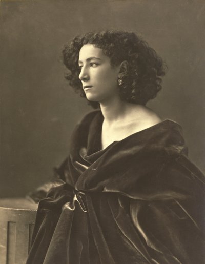 Sarah Bernhardt (1844-1924) fransk skådespelerska, foto av Gaspard-Felix Tournachon aka Nadar av Nadar