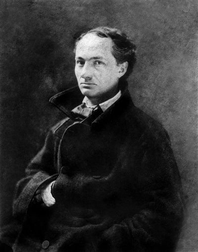 Charles Baudelaire (1821 - 1867) jeune , vers 1850 , foto av Gaspard Felix Tournachon dit Felix Nadar (1820 - 1910) samling BNF - fransk poet Charles Baudelaire (1821 - 1867) när han var ung, runt 1850, phioto by Nadar av Nadar