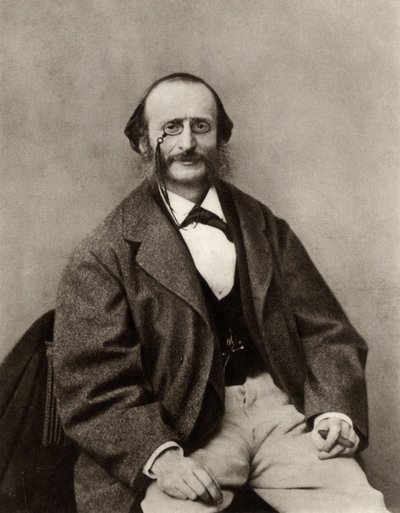 Jacques Offenbach (1819-1880) (s/v foto) av Nadar