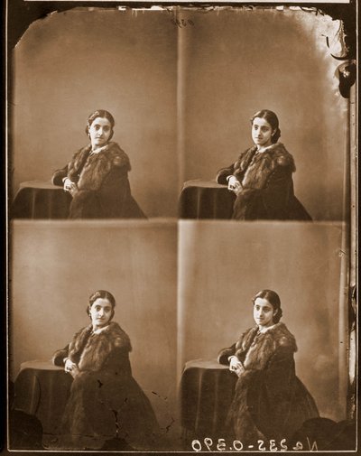 Porträtt av Adelina Patti, sopran 1853-1919 (foto) av Nadar