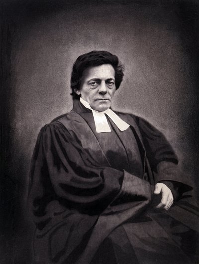 Porträtt av Alphonse Monod, pastor av schweiziskt ursprung (1802-1856) av Nadar