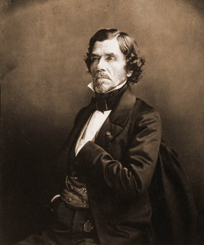 Porträtt av Eugene Delacroix, målare 1798-1863 (foto) av Nadar