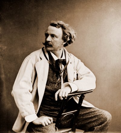 Porträtt av Felix Tournachon känd som "" Nadar" 1820-1910 (foto) av Nadar