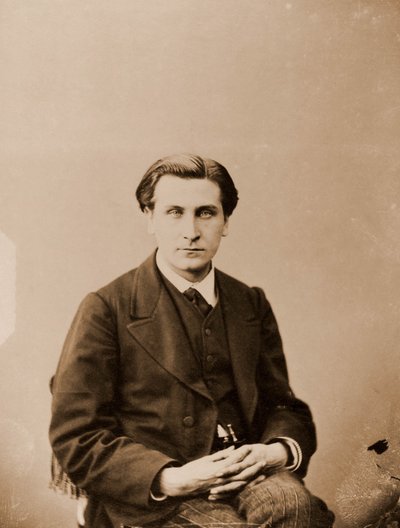Porträtt av Francois Coppee, poet 1842-1908 (foto) av Nadar