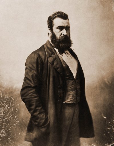 Porträtt av Jean-Francois Millet, målare, gravör 1814-1875 (foto) av Nadar