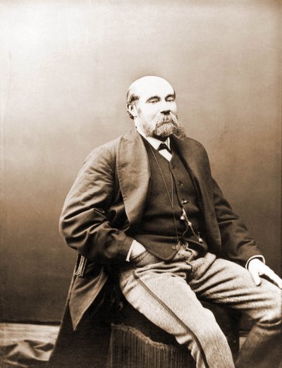 Porträtt av Paul Feval, filetonist från Gaboriaus och Ponson du Terrails period 1817-1887 (foto) av Nadar