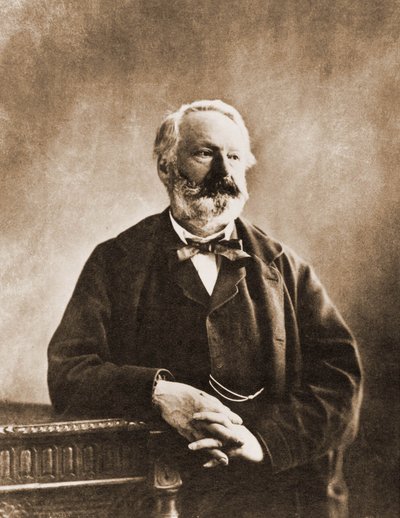 Porträtt av Victor Hugo, poet och författare 1802-1855 (foto) av Nadar
