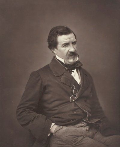 Champfleury född Jules François Felix Fleury-Husson, fransk kritiker och romanförfattare, 1821-1889, ca 1855 av Nadar