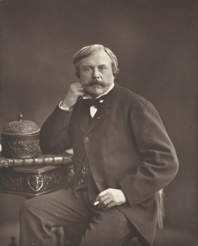 Edmond de Goncourt fransk författare och kritiker, 1822-1896, ca. 185376. av Nadar