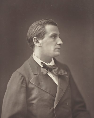 François Coppée fransk poet och romanförfattare, 1842-1908, ca. 1876. av Nadar
