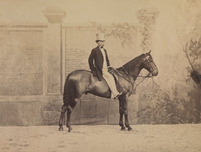 Man på en häst, ca. 1860-talet. av Nadar