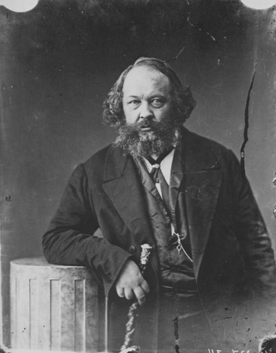 Mikhail Bakunin, rysk revolutionär och anarkismteoretiker, c1863 av Nadar