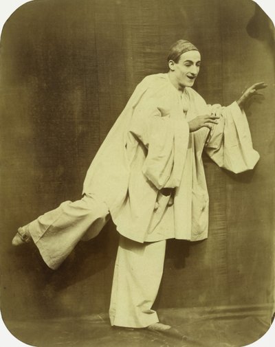 Pierrot löpning, 1854-55. av Nadar