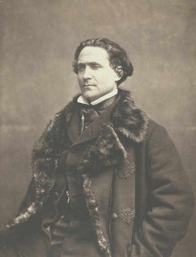 Porträtt av La Fontaine, ca. 1854-1860. av Nadar