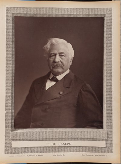F. de Lesseps av Nadar [Gaspard Félix Tournachon]