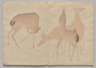 Scen från The Kōrin Picture Book (volym 1) av Nakamura Hochu