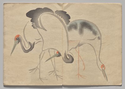 Scen från The Kōrin Picture Book (volym 2) av Nakamura Hochu