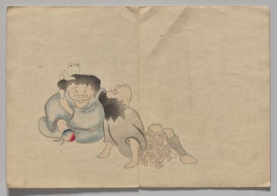 Scen från The Kōrin Picture Book (volym 2) av Nakamura Hochu