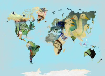 A Bird World, 2016, (digital konst) av Nancy Moniz Charalambous