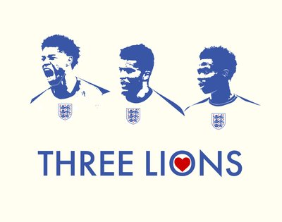 Tre Lions, 2021 av Nancy Moniz Charalambous