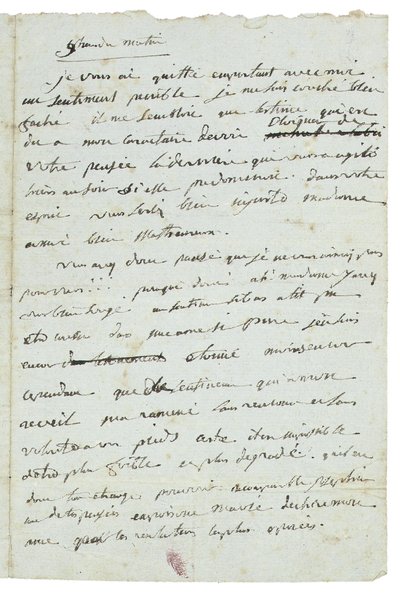 Brev till Josephine de Beauharnais av Napoleon Bonaparte