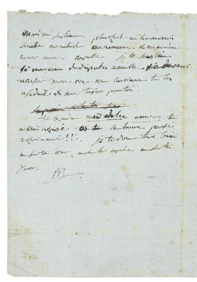 Brev till Josephine de Beauharnais av Napoleon Bonaparte