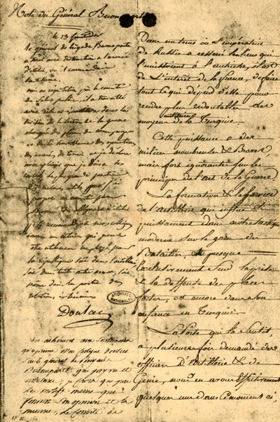 Notis från General Bonaparte, 13 september 1795, 1921. av Napoleon Bonaparte I