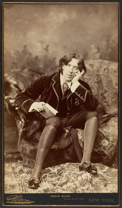 Oscar Wilde, 1882 (albumin silvertryck) av Napoleon Sarony