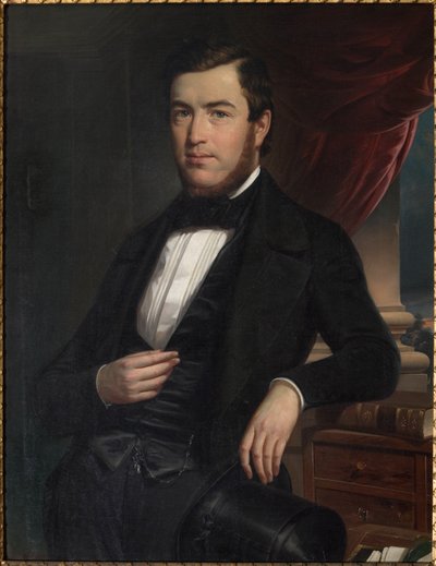 Porträtt av en gentleman (olja på duk) av Narciso Malatesta
