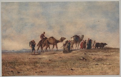 En husvagn i öknen av Narcisse Berchere