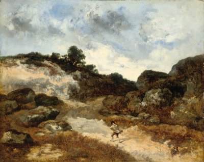 Före stormen, en karaktär på den steniga vägen till Jean-de-Paris av Narcisse Virgile Diaz de la Peña