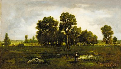 Fagotière nära huggormdammen, 1862 av Narcisse Virgile Diaz de la Peña